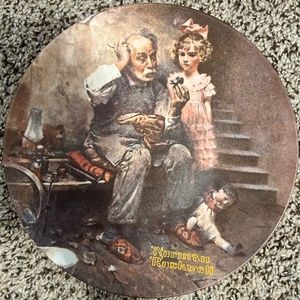 Vintage Norman Rockwell "The Cobbler" Plate